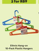 Ethnix Hang On 10 Pack Plastic Hangers-For 2