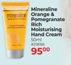 Mineraline Orange & Pomegranate Rich Moisturising Hand Cream-50ml