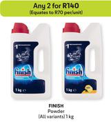 Finish Powder (All Variants)-For Any 2 x 1kg