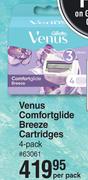 Gillette Venus Comfort Glide Breeze Cartridges 4 Pack-Per Pack