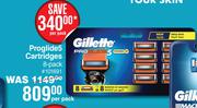 Gillette Proglide 5 Cartridges 8 Pack-Per Pack