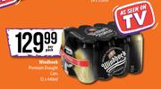 Windhoek Premium Drought Cans-12x440ml Per Pack