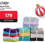 Colibri Face Cloths 26717-Per 10-Pack