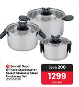 Bennett Read 6-Piece Stackmaster Select Stainless Steel Cookware Set 850000337-Per Set