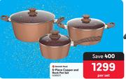 Bennett Read 6-Piece Copper And Rock Pot Set 438927-Per Set