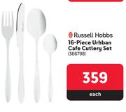 Russell Hobbs 16-Piece Urhban Cafe Cutlery Set 1366798-Each