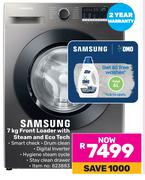 Samsung 7Kg Front Loader With Steam & Eco Tech