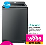 Hisense 16Kg Top Loader Washing Machine