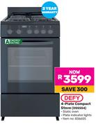 Defy 4 Plate Compact Stove DSS554