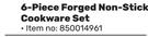 Bennett Read 6 Piece Forger Non-Stick Cookware Set