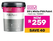 Simple Choice 20L White PVA Paint
