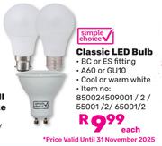 Simple Choice Classic LED Bulb
