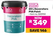 Simple Choice 20L Decorators PVA Paint