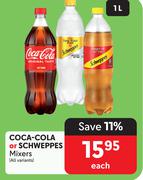 Coca Cola Or Schweppes Mixers (All Variants)-1L Each