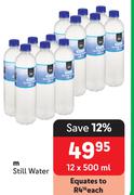 M Still Water-12 x 500ml
