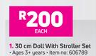 30cm Doll With Stroller Set