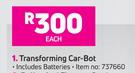 Transforming Car-Bot Including Batteries Item No 737660