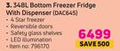 Defy 348L Bottom Freezer Fridge With Dispenser DAC645