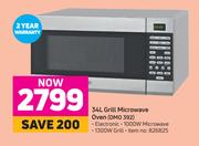 Defy 34L Grill Microwave Oven DMO 392