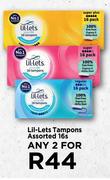 Lil-Lets Tampons Assorted-For Any 2 x 16s