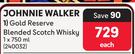 Johnnie Walker Gold Reserve Blended Scotch Whisky-750ml Each