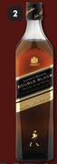 Johnnie Walker Double Black Blended Scotch Whisky-750ml Each