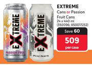 Extreme Cans Or Passion Fruit Cans-24 x 440ml Per Case