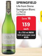 Springfield Life From Stone Sauvignon Blanc-750ml Each