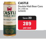 Castle Double Malt Beer Cans-24 x 410ml Per Case
