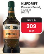 Klipdrift Premium Brandy-750ml Each