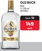 Old Buck Gin-750ml Each