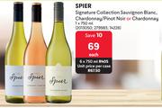 Spier Signature Collection Sauvignon Blanc,Chardonnay/Pinot Noir Or Chardonnay-750ml Each