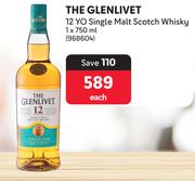 The Glenlivet 12 Yo Single Malt Scotch Whisky-750ml Each