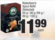 Robertson's Spice Refill (Selected)-64g/80g/84g/89g/100g Each