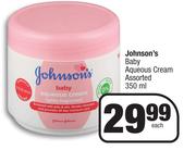 Johnson's Baby Aqueous Cream Assorted-350ml Each