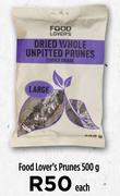 Food Lover's Prunes-500g Each