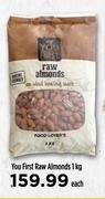 You First Raw Almonds-1Kg Each