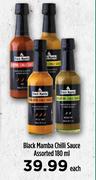 Black Mamba Chilli Sauce Assorted-180ml Each