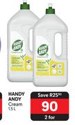 Handy Andy Cream-For 2 x 1.5Ltr