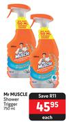 Mr Muscle Shower Trigger-750ml Each