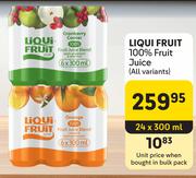 Liqui Fruit 100% Fruit Juice (All Variants)-24 x 300ml