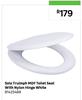 Solo Truimph MDF Toilet Seat With Nylon Hinge White 81425469