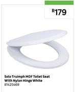 Solo Truimph MDF Toilet Seat With Nylon Hinge White 81425469