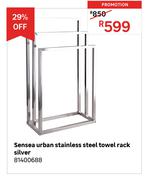 Sensea Urban Stainless Steel Towel Rack Silver 81400688