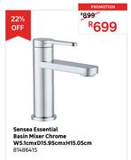 Sensea Essential Basin Mixer Chrome W5.1cm x D15.95cm x H15.05cm 81486415
