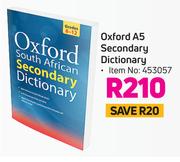 Oxford A5 Secondary Dictionary