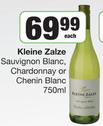 Kleine Zalze Sauvignon Blanc, Chardonnay Or Chenin Blanc-750ml Each