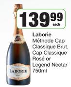 Laborie Methode Cap Classique Brut, Cap Classique Rose Or Legend Nectar-750ml Each