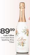 Lady Lillian Cru Classe Rose Sparkling Wine-750ml