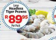 Large Headless Tiger Prawns-Per Pack